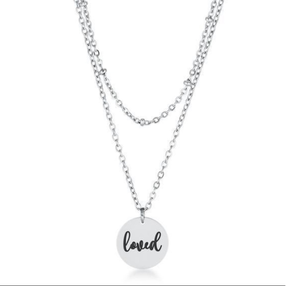 💕Loved necklace stainless steel